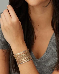 Candice Silver Cuff Bracelet In Silver Filigree Mix^Kendra Scott Fashion