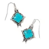 Cass Vintage Silver Drop Earrings In Variegated Dark Teal Magnesite^Kendra Scott Hot