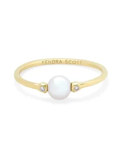 Cathleen 14K Yellow Gold Band Ring In Pearl^Kendra Scott Store