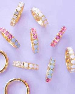 Chandler Gold Band Ring In White Opalite Mix^Kendra Scott Outlet
