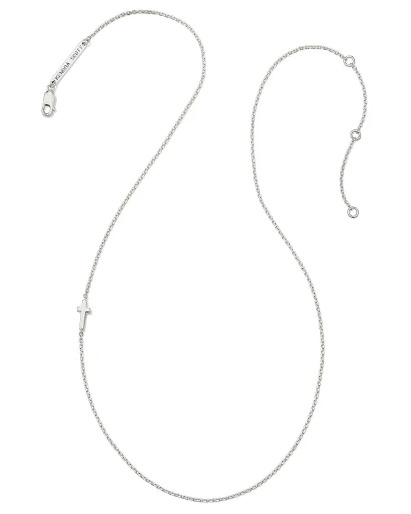 Cross Inline Necklace In Sterling Silver^Kendra Scott Cheap