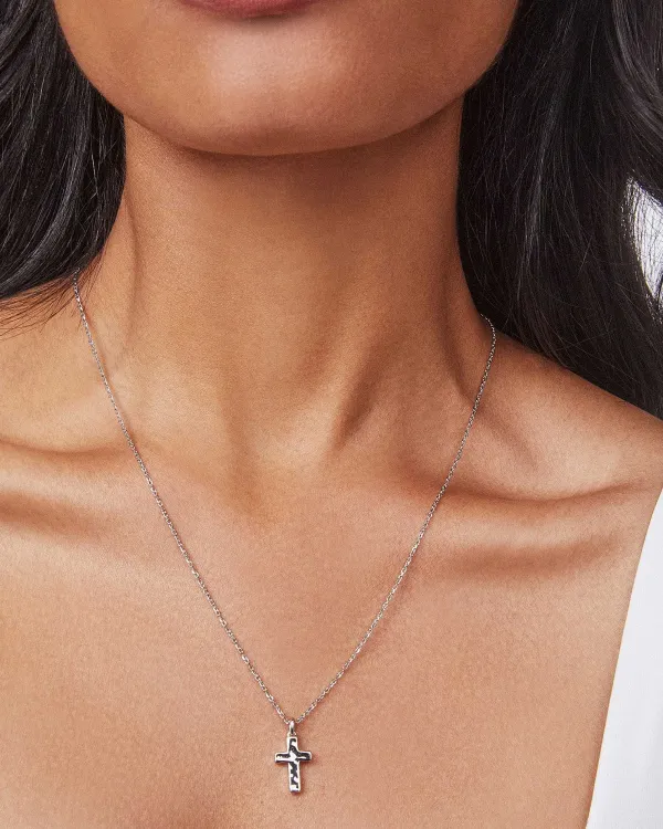 Cross Pendant Necklace In Silver^Kendra Scott Flash Sale