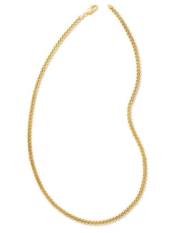 Curb Chain Necklace In 18K Oxidized Yellow Gold Vermeil^Kendra Scott Flash Sale