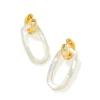 Danielle Gold Convertible Link Earrings In Ivory Mother-Of-Pearl^Kendra Scott Sale