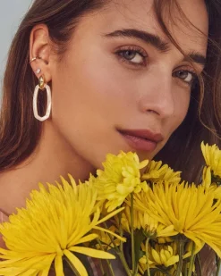 Danielle Gold Convertible Link Earrings In Ivory Mother-Of-Pearl^Kendra Scott Sale