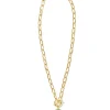 Daphne Convertible Gold Link And Chain Necklace In Light Green Mother-Of-Pearl^Kendra Scott New