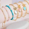 Daphne Gold Link And Chain Bracelet In Light Pink Iridescent Abalone^Kendra Scott Flash Sale
