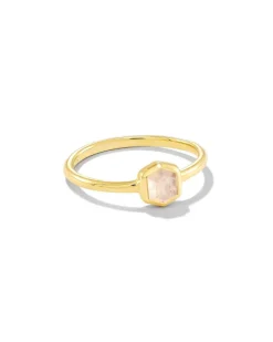 Davie 18K Gold Vermeil Band Ring In Rainbow Moonstone^Kendra Scott Hot