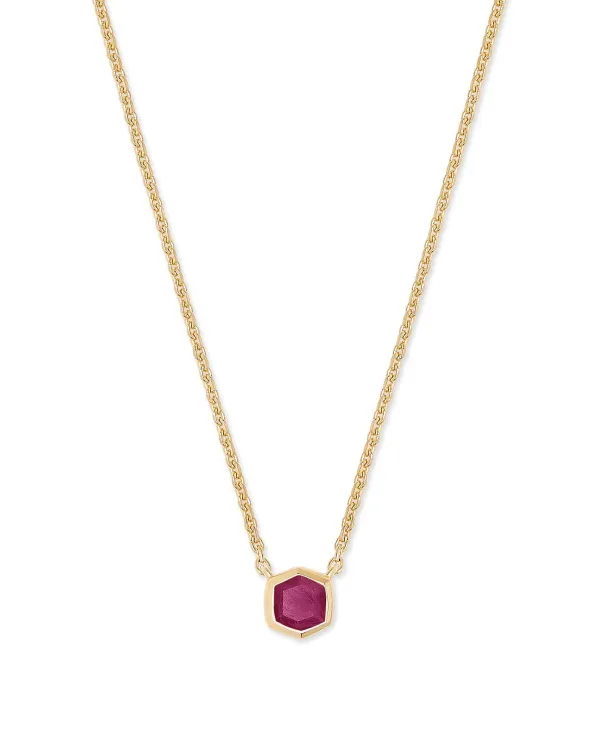 Davie 18K Gold Vermeil Pendant Necklace In Ruby^Kendra Scott Flash Sale