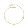Davie 18K Gold Vermeil Trio Delicate Bracelet In White Sapphire^Kendra Scott Best Sale