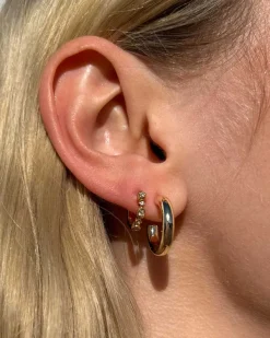 Davie 18K Gold Vermeil Trio Huggie Earrings In White Sapphire^Kendra Scott Store