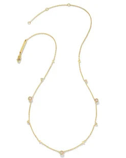 Davie 18K Gold Vermeil Trio Strand Necklace In White Sapphire^Kendra Scott Outlet