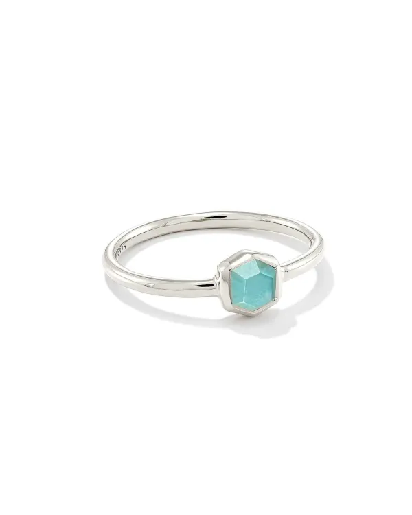 Davie Sterling Silver Band Ring In Aquamarine^Kendra Scott Flash Sale