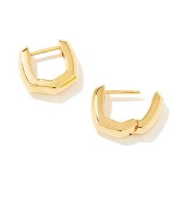 Davie Wide Huggie Earrings In 18K Gold Vermeil^Kendra Scott Best Sale