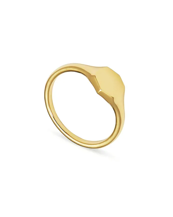 Davis Signet Ring In 18K Gold Vermeil^Kendra Scott Cheap