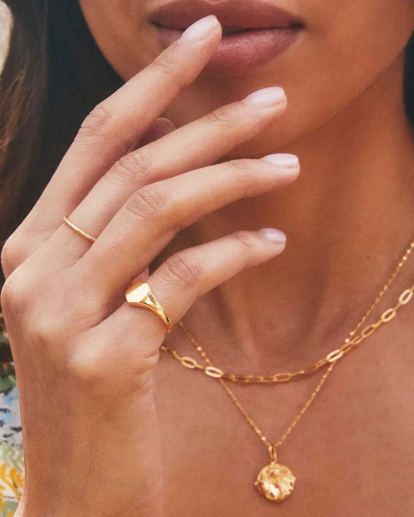 Davis Signet Ring In 18K Gold Vermeil^Kendra Scott Cheap