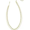 Deliah Gold Multi Strand Necklace In Pastel Mix^Kendra Scott Store