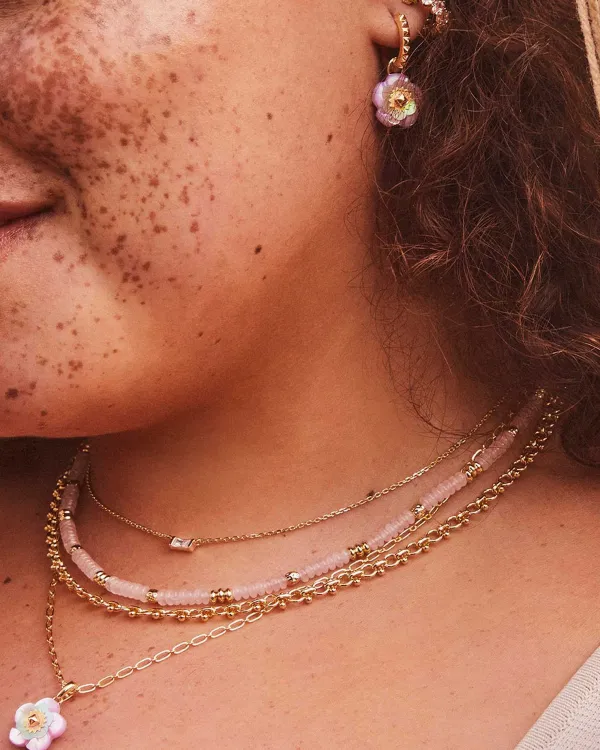 Deliah Gold Multi Strand Necklace In Pastel Mix^Kendra Scott Store
