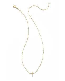 Delicate Cross Pendant Necklace In 14K Yellow Gold^Kendra Scott Shop
