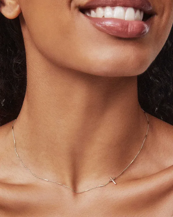 Delicate Cross Pendant Necklace In 14K Yellow Gold^Kendra Scott Shop