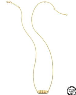 Delta Delta Delta Pendant Necklace In 18K Gold Vermeil^Kendra Scott Hot