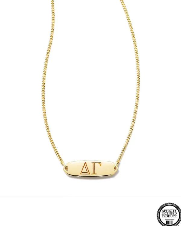 Delta Gamma Pendant Necklace In 18K Gold Vermeil^Kendra Scott Sale