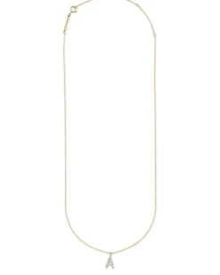 Diamond Letter A Pendant Necklace In 14K Yellow Gold^Kendra Scott Discount