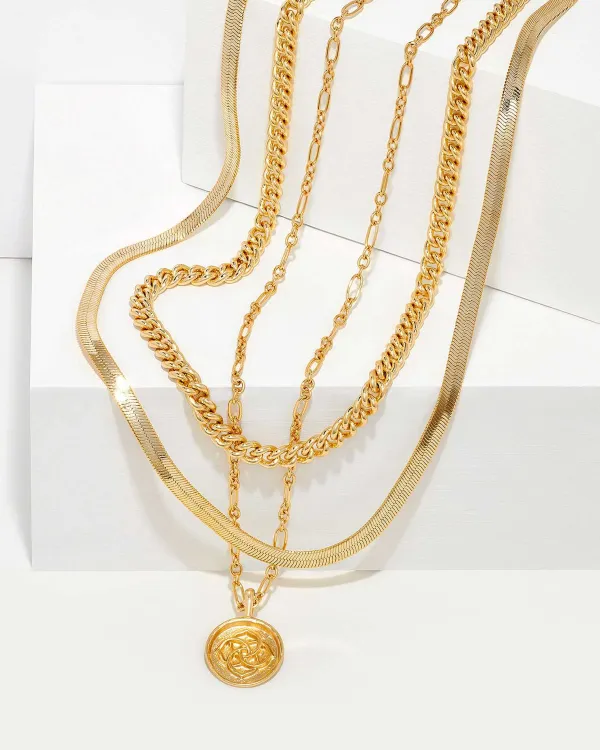 Dira Coin Necklace Layering Set In Gold^Kendra Scott Best