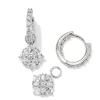 Dira Convertible Silver Crystal Huggie Earrings In White Crystal^Kendra Scott Hot
