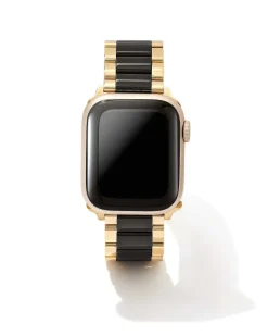Dira 3 Link Watch Band In Gold Tone & Black Stainless Steel^Kendra Scott Discount