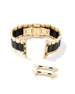 Dira 3 Link Watch Band In Gold Tone & Black Stainless Steel^Kendra Scott Discount