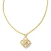 Dira Stone Gold Short Pendant Necklace In Ivory Mix^Kendra Scott Outlet