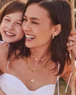 Dira Stone Gold Short Pendant Necklace In Ivory Mix^Kendra Scott Outlet