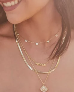 Dira Stone Gold Short Pendant Necklace In Ivory Mix^Kendra Scott Outlet