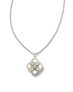 Dira Stone Silver Short Pendant Necklace In Ivory Mix^Kendra Scott Fashion