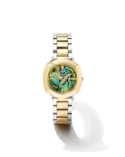 Dira Two Tone Stainless Steel 28Mm Watch In Abalone^Kendra Scott Clearance