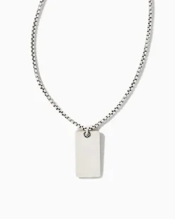Dog Tag Necklace In Oxidized Sterling Silver^Kendra Scott Best Sale