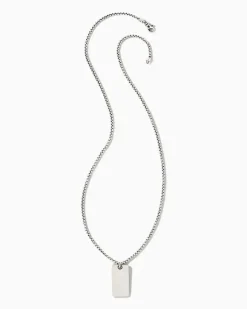Dog Tag Necklace In Oxidized Sterling Silver^Kendra Scott Best Sale