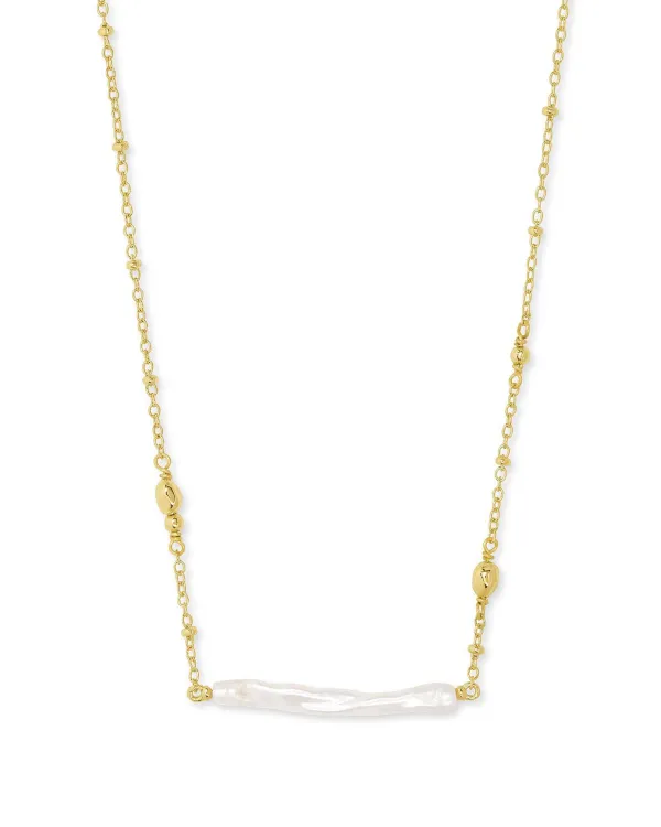 Eileen Gold Pendant Necklace In White Pearl^Kendra Scott Outlet