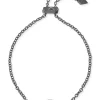 Elaina Gunmetal Adjustable Chain Bracelet In Black Drusy^Kendra Scott Outlet