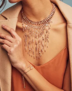 Elaina Rose Gold Adjustable Chain Bracelet In Iridescent Drusy^Kendra Scott Best