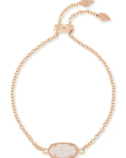 Elaina Rose Gold Adjustable Chain Bracelet In Iridescent Drusy^Kendra Scott Best