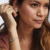Elaina Silver Adjustable Chain Bracelet In Dichroic Glass^Kendra Scott Store