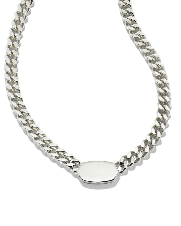 Elisa Curb Chain Necklace In Sterling Silver^Kendra Scott Online