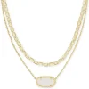 Elisa Gold Multi Strand Necklace In Iridescent Drusy^Kendra Scott Cheap