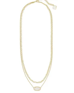 Elisa Gold Multi Strand Necklace In Iridescent Drusy^Kendra Scott Cheap