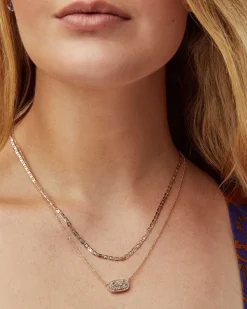 Elisa Gold Multi Strand Necklace In Iridescent Drusy^Kendra Scott Cheap