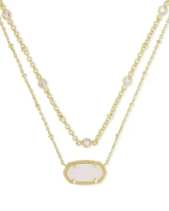 Elisa Gold Multi Strand Necklace In Iridescent Drusy^Kendra Scott Cheap