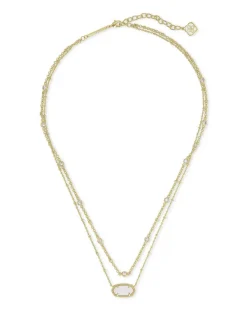 Elisa Gold Multi Strand Necklace In Iridescent Drusy^Kendra Scott Cheap
