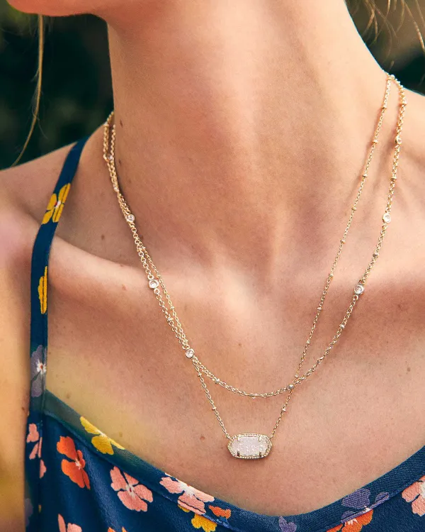 Elisa Gold Multi Strand Necklace In Iridescent Drusy^Kendra Scott Cheap